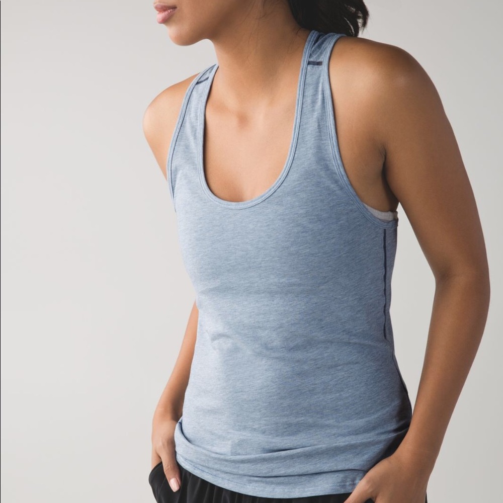 Lululemon tank top Heathered Blue color SZ 6 NWT